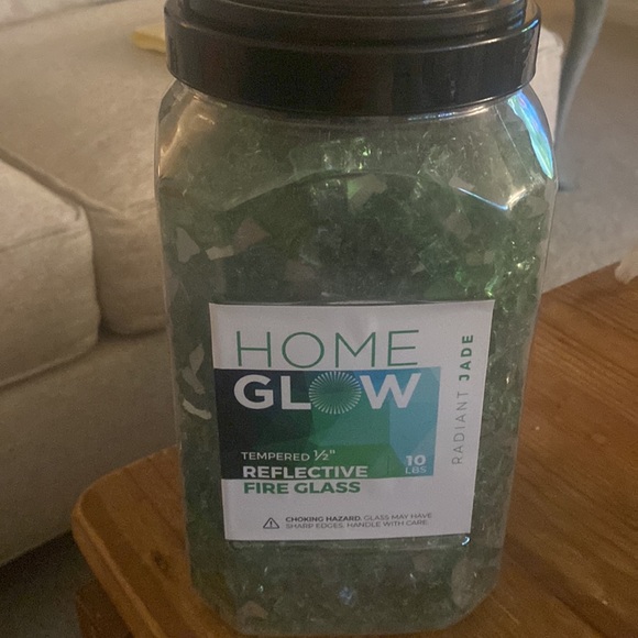 New! HOMEGLOW Reflective Tempered Fire Glass, 1/2” in Jade - Pickup Only! - Picture 9 of 9